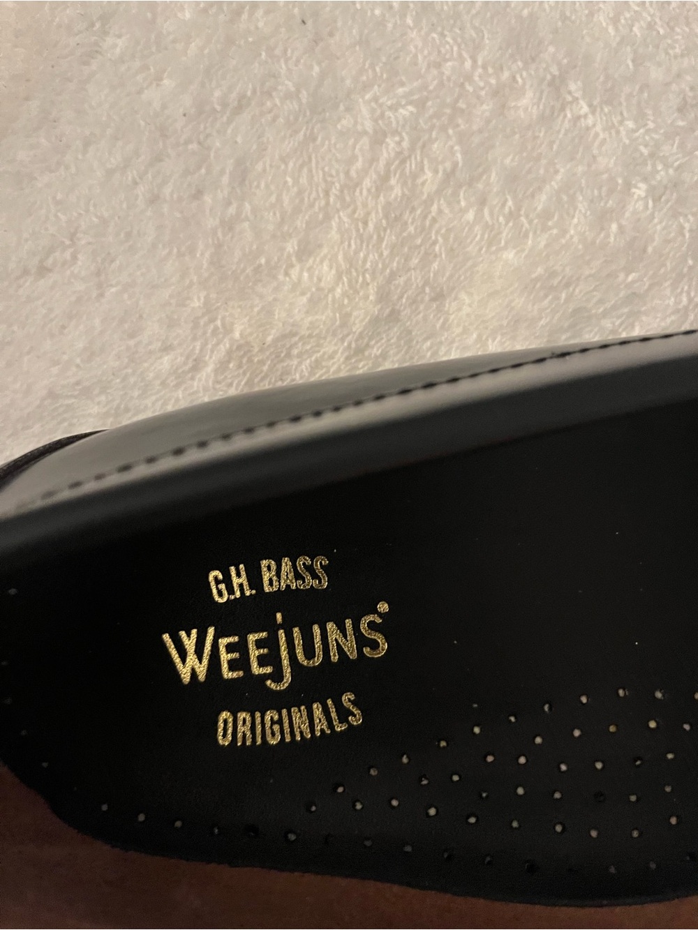 G.H. Bass & Co. Black and White Penny Loafers - Picture 4 of 4